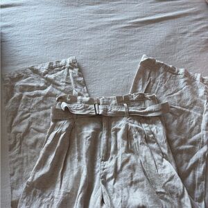 Banana Republic Cream Wide Leg Pants